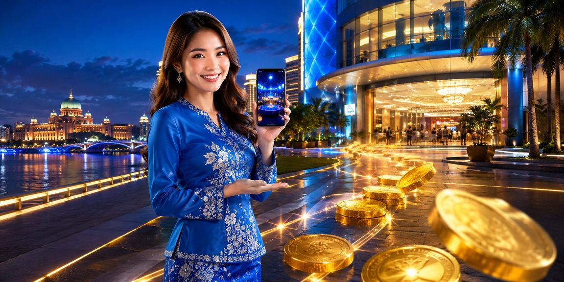 Antara muka aplikasi kasino di Putrajaya dengan gaya tempatan